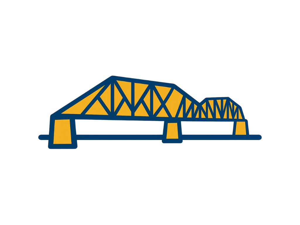 Chain of Rocks Bridge, representing North County, Florissant, and Hazelwood communities