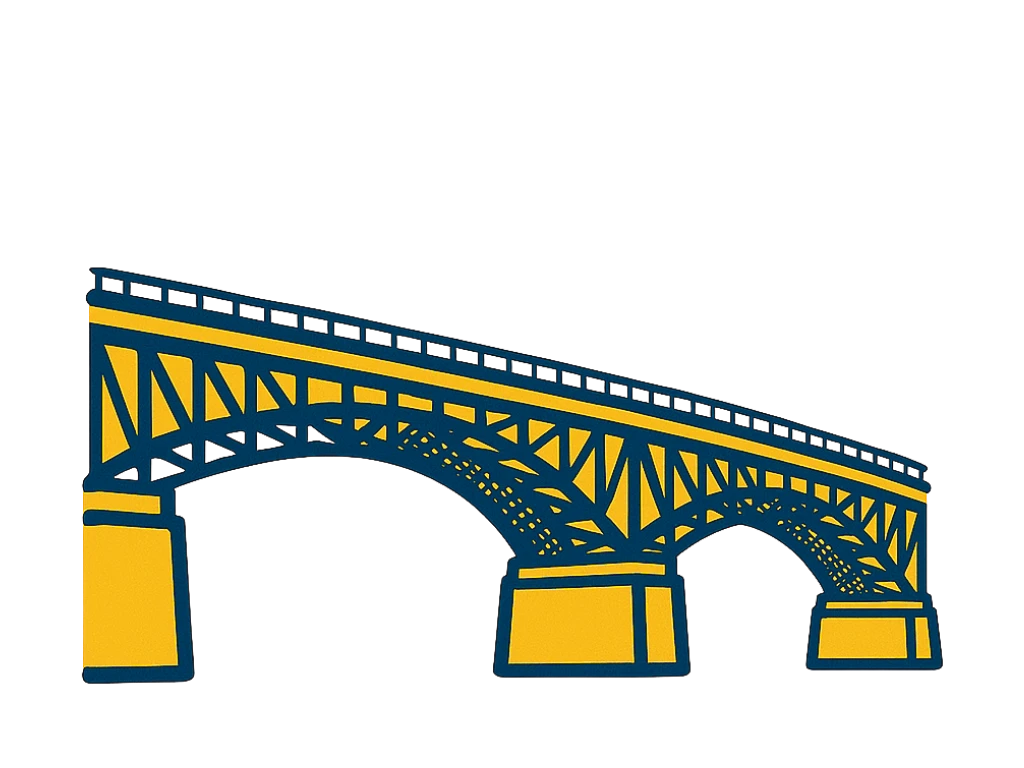 Historic Eads Bridge spanning Mississippi River, representing Metro East Illinois region