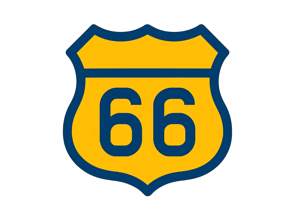 Historic Route 66 sign, representing South County St. Louis senior living options