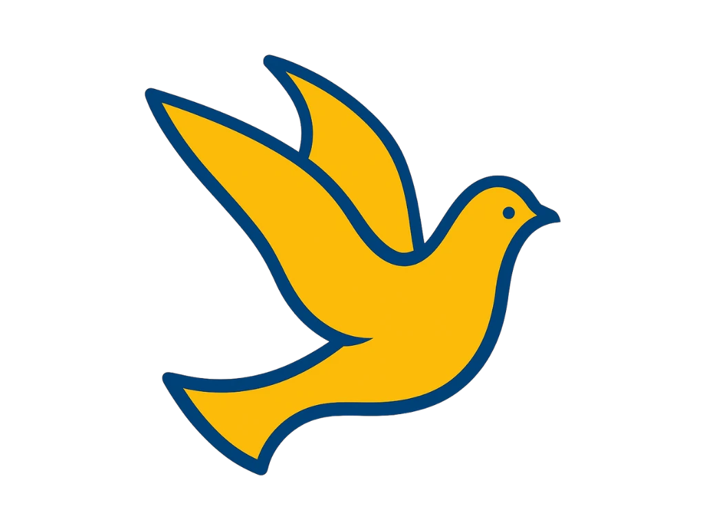 West County dove symbol, representing Chesterfield, Ballwin, and Wildwood senior communities
