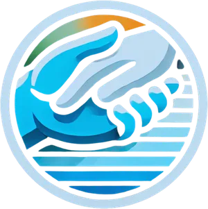 A blue, clasped-hands icon symbolizing the level of personal support and caregiving services available in different settings.